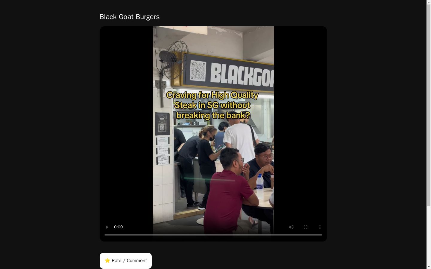 Black Goat Burgers
