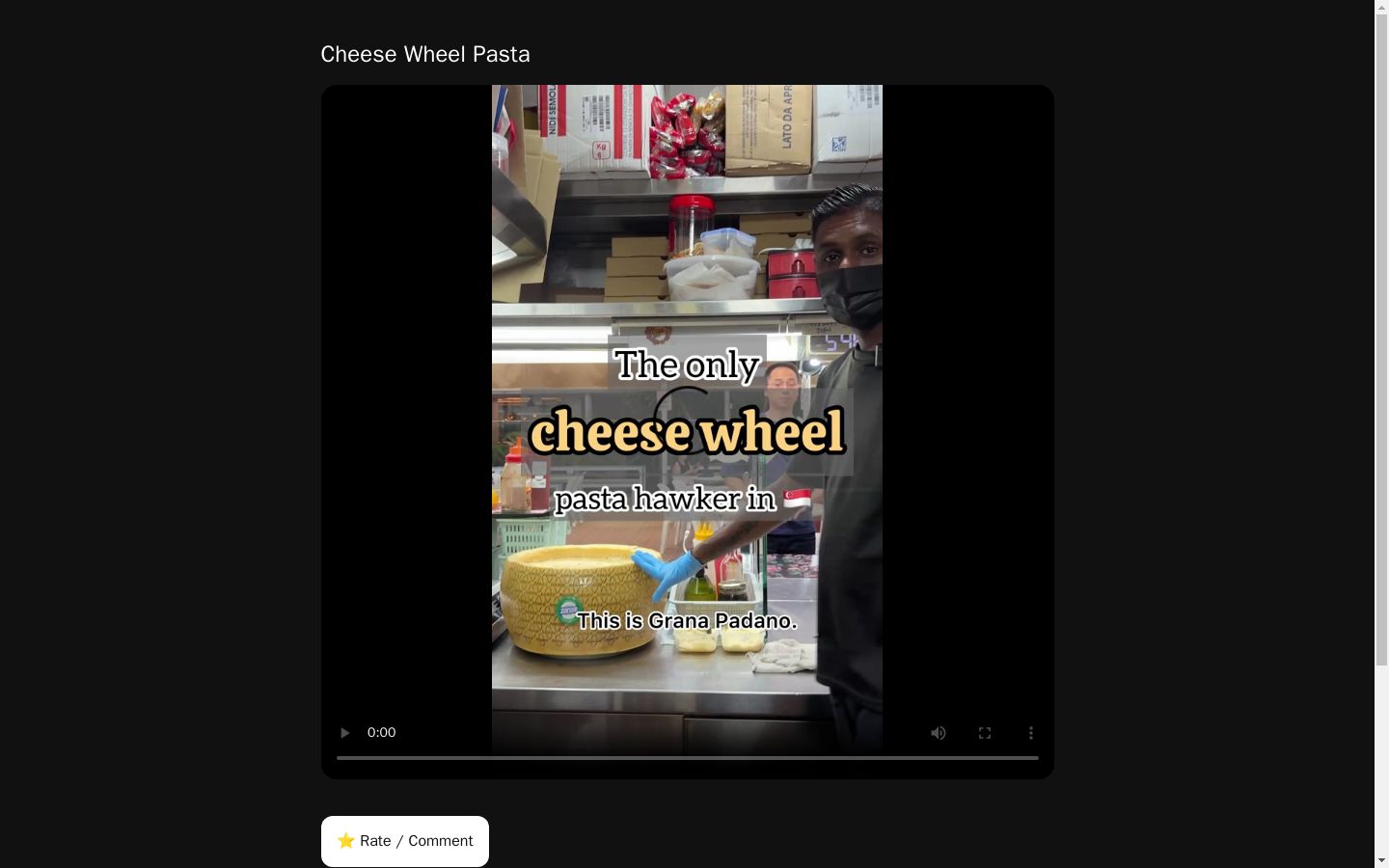 Cheese Wheel Pasta