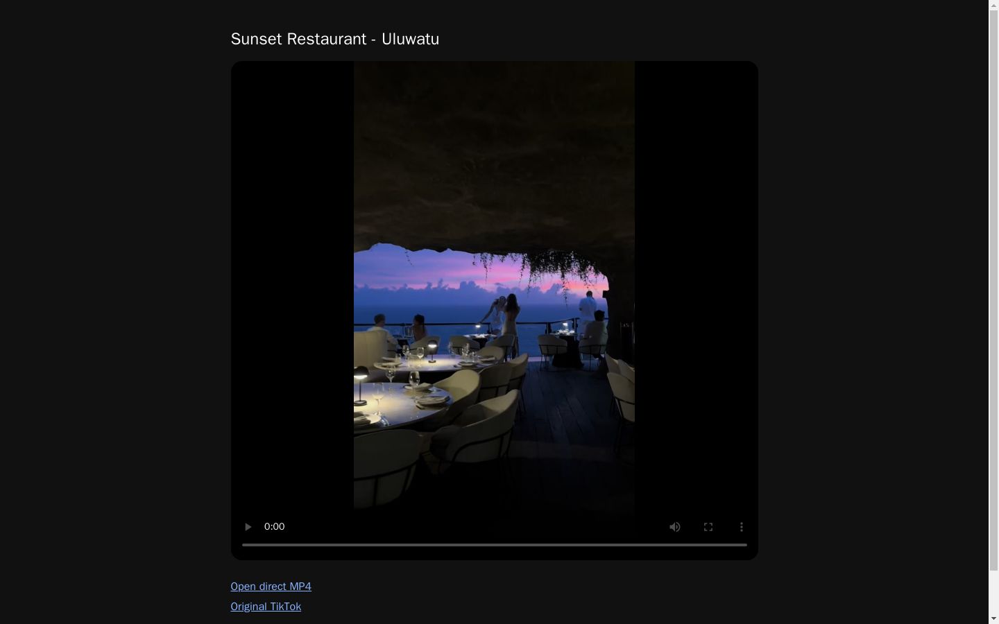 Sunset Restaurant - Uluwatu