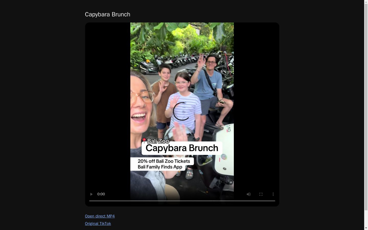 Capybara Brunch