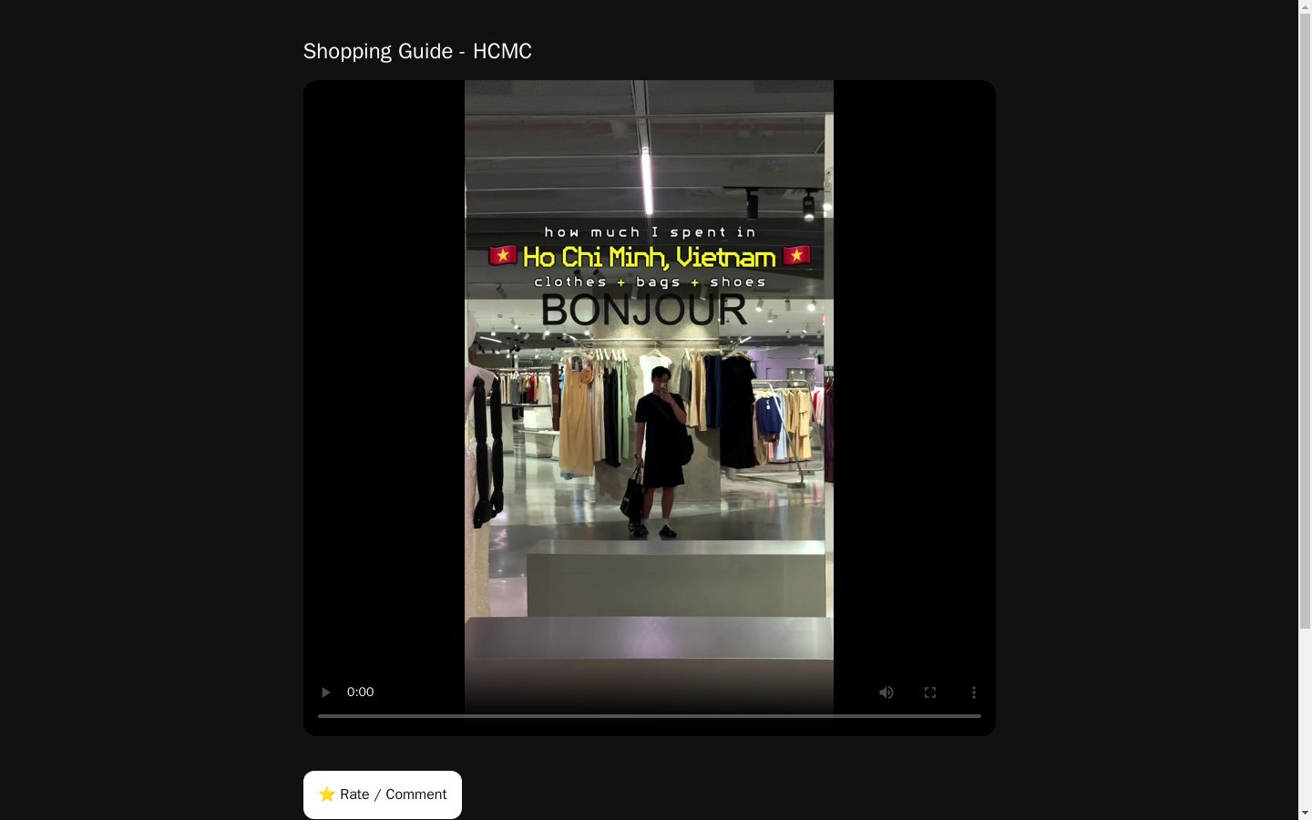 Shopping Guide - HCMC