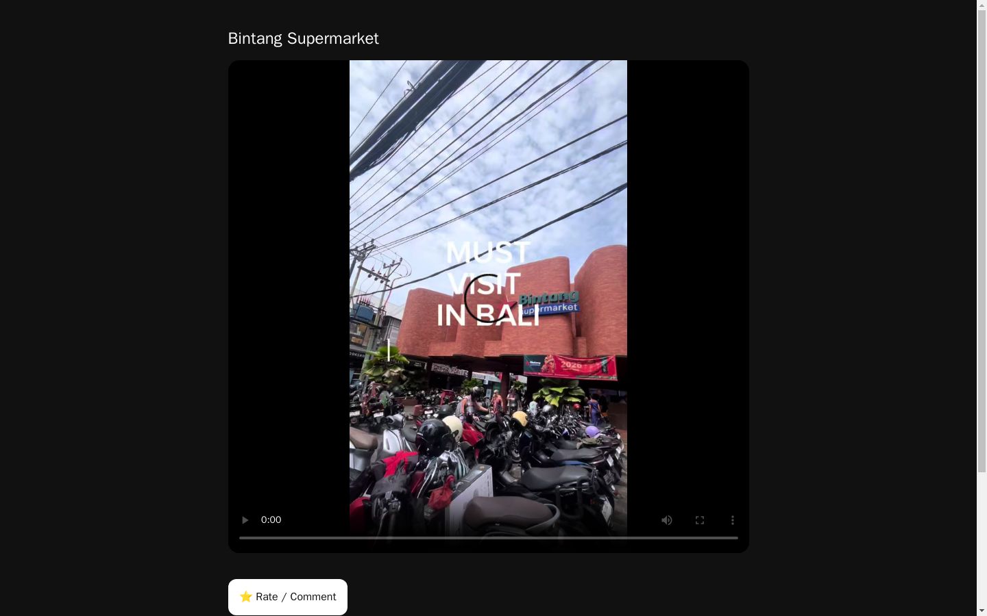 Bintang Supermarket