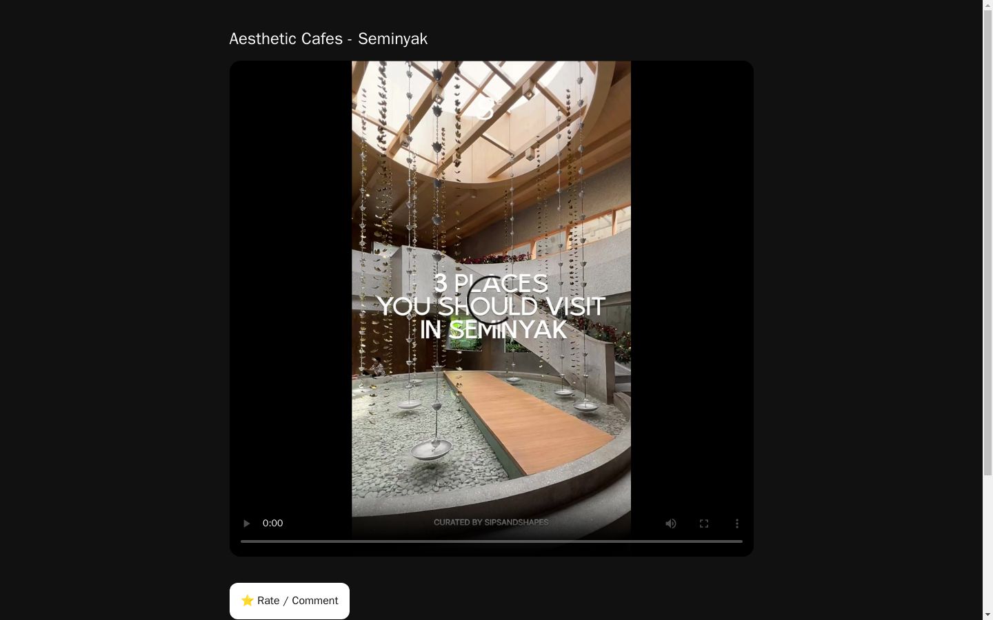 Aesthetic Cafes - Seminyak