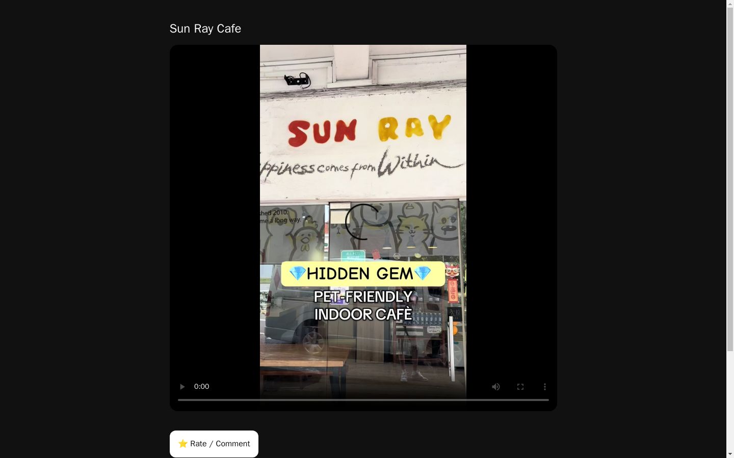 Sun Ray Cafe