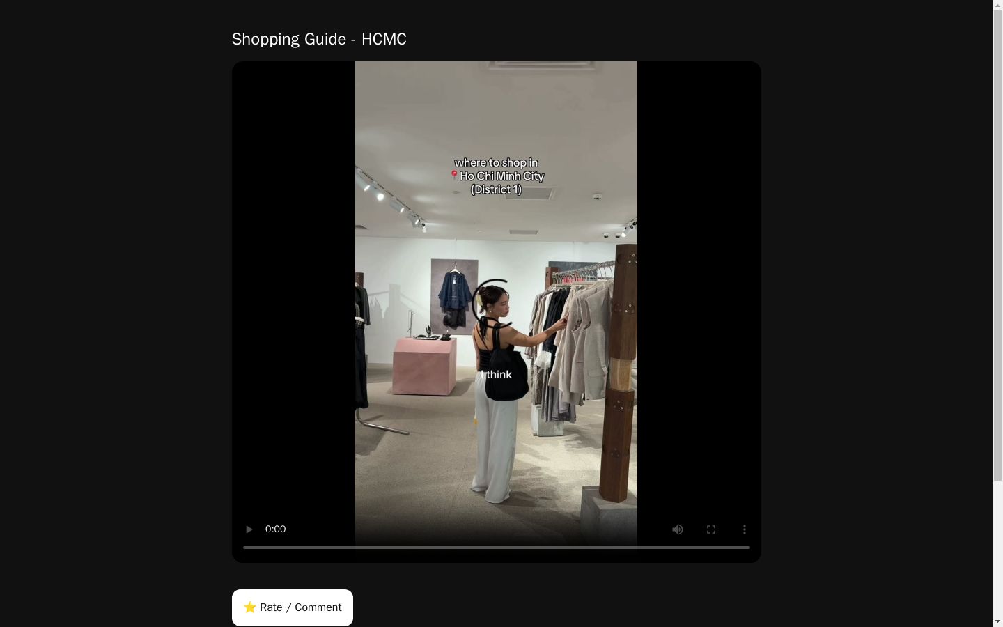 Shopping Guide - HCMC