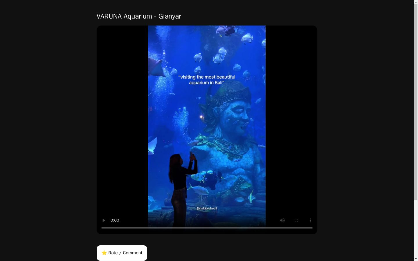 VARUNA Aquarium - Gianyar